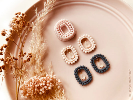 Round Rectangle Square Circle Pattern Boho Cutter Shape