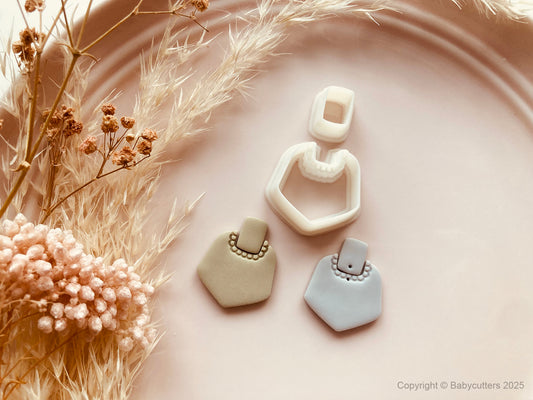 Cute Boho Set of 2 Pattern Cutter Shape - Polymer Clay Cutter Tools
