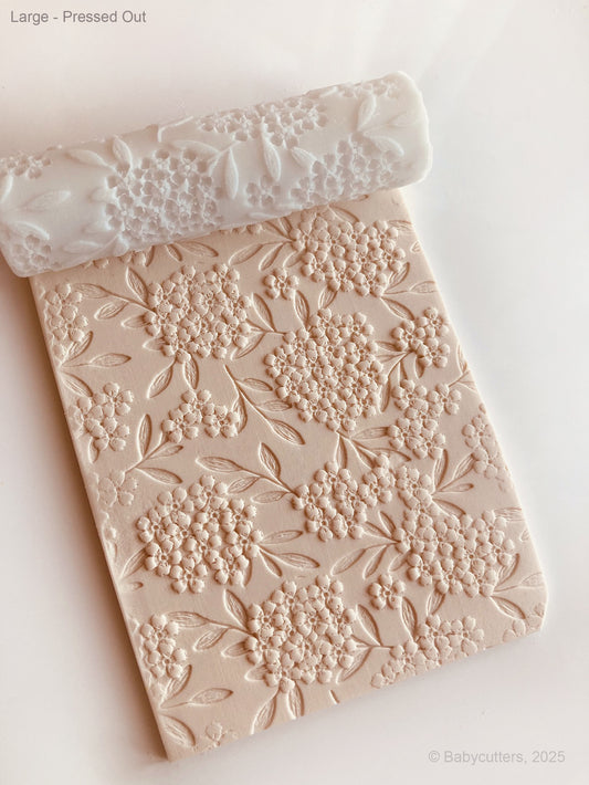 Hydrangea Bloom Flower Texture Roller