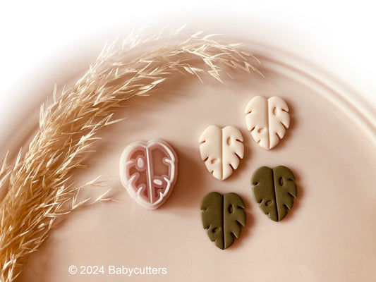 Monstera Leaf Shape Polymer Clay Jewellery Cutter