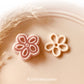 Unique Abstract Flower Shape With Hole - Polymer Clay Jewellery Cutter 30mm