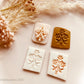 Flower Branch Polymer Clay Stamp