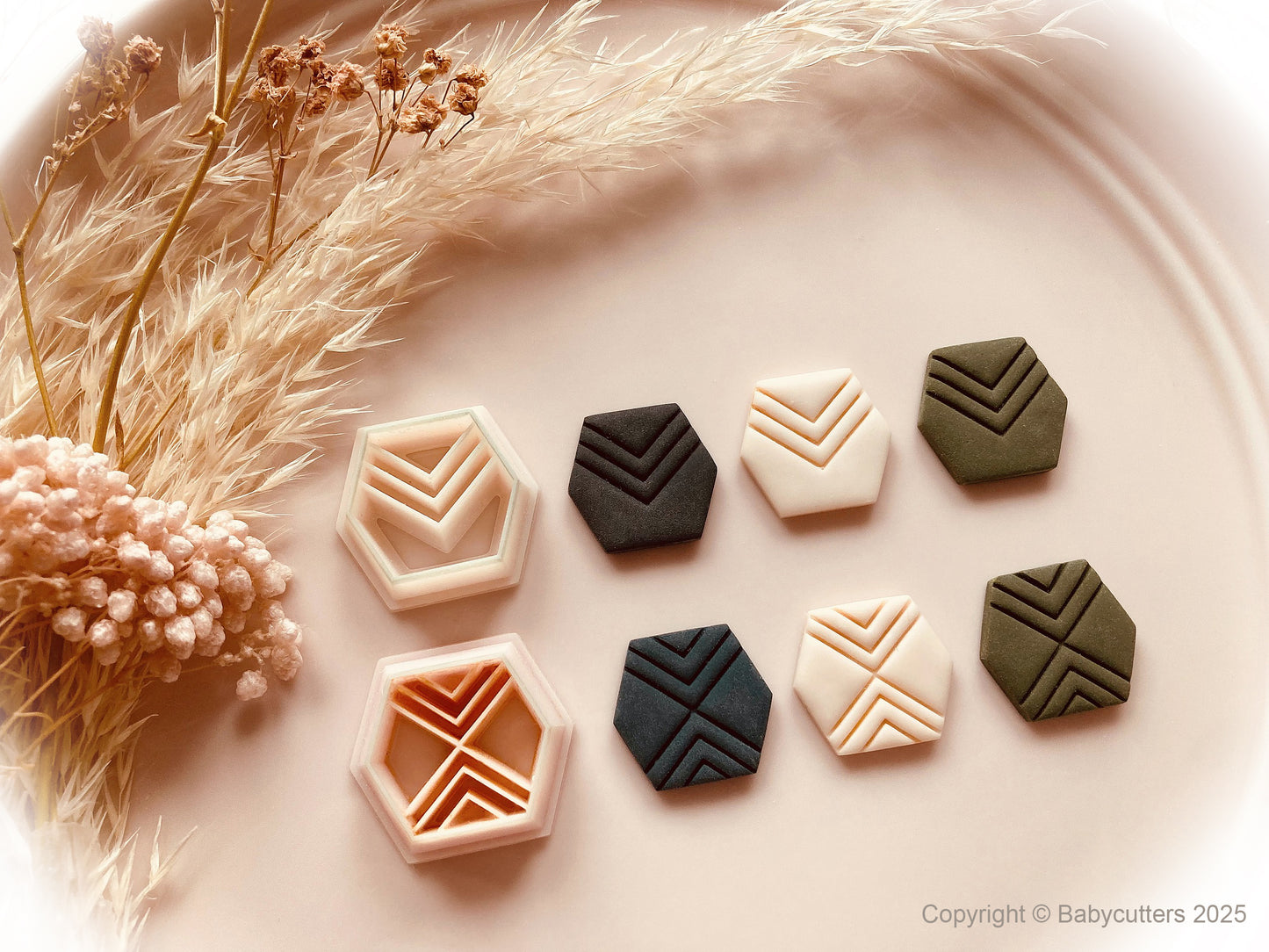 Basic Hexagon Zig Zag Shape Pattern Cutter Shape - Polymer Clay Cutter Tools