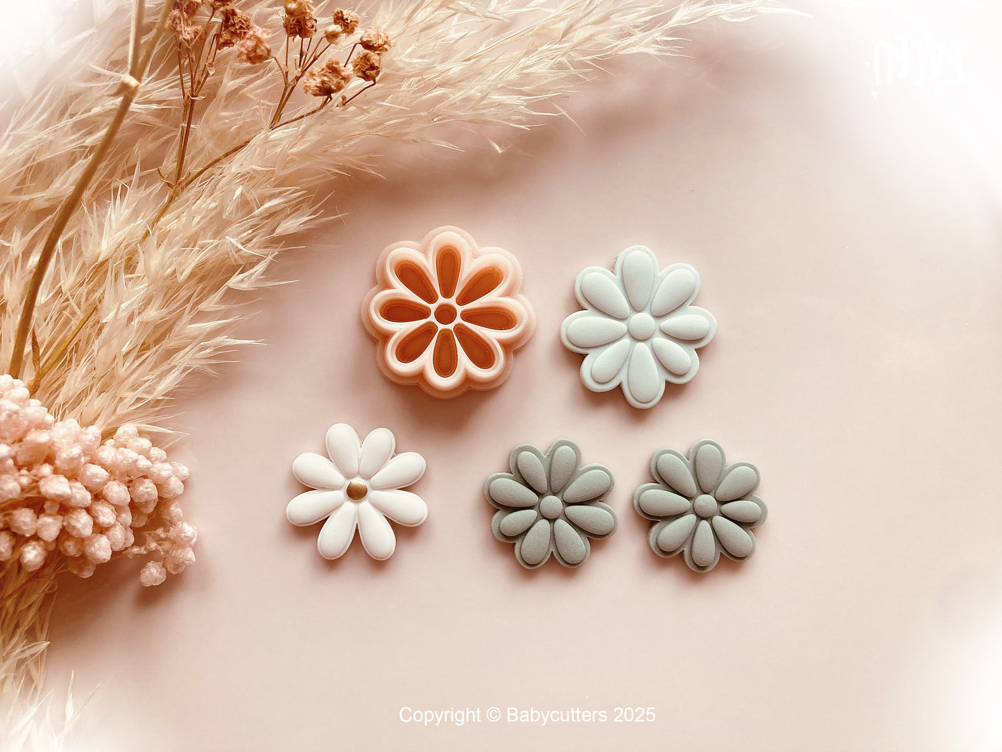Cute Abstract Flower Pattern Summer Cutter - Polymer Clay Cutter Tools
