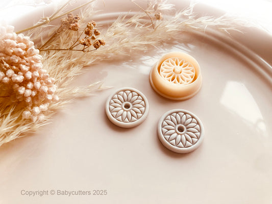 Circle Boho Pattern Cutter Shape - Polymer Clay Cutter Tools