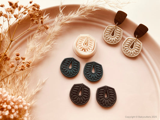 Circle Boho Pattern Cutter Shape - Polymer Clay Cutter Tools
