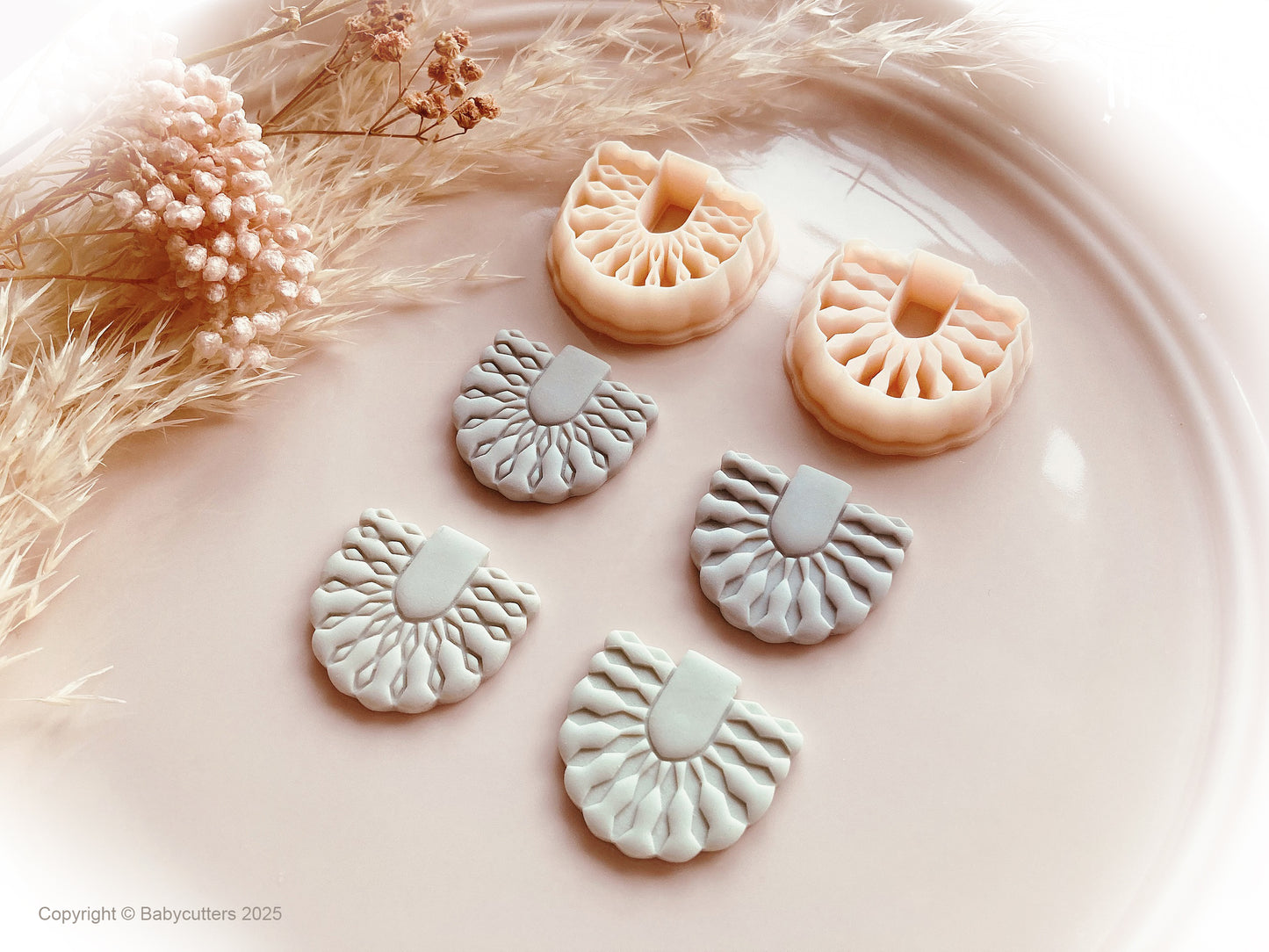Boho Fan Pattern Polymer clay Cutter Shape