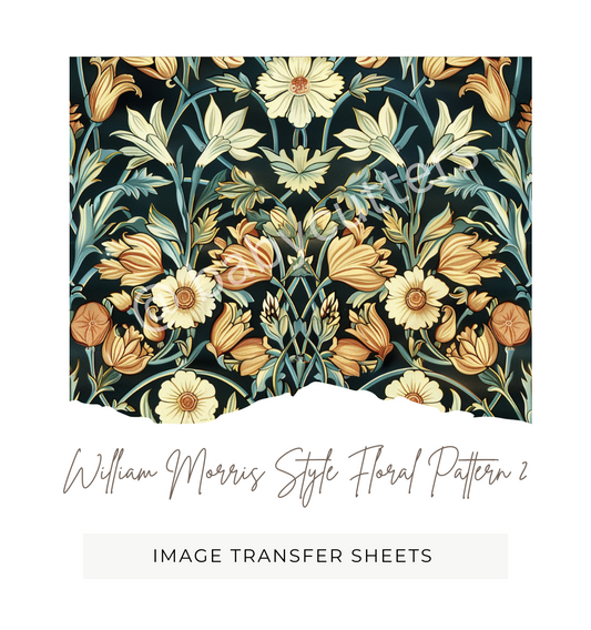 William Morris Floral Style Pattern 2 /Image Transfer Paper