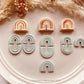 Round Arch Boho Pattern Cutter Shape Choose Design - Polymer Clay Cutter Tools