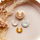 Round Circle Half Boho Pattern Cutter Shape - Polymer Clay Cutter