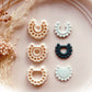 Round Circle Boho Pattern Cutter Shape with Hole - Polymer Clay Cutter Tools