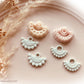 Rounded Circle Boho Pattern Cutter Shape with Hole - Polymer Clay Cutter Tools