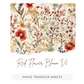 Red Floral Bloom v2 - Image Transfer Paper