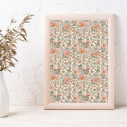 Liberty Style Floral Pattern - Image Transfer Paper