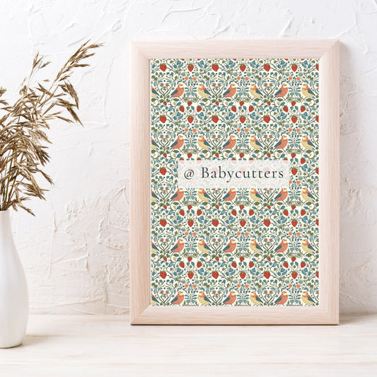 Bird and Butterfly Pattern - Image Transfer Paper