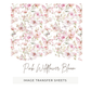 Pink Wildflower Bloom - Image Transfer Paper