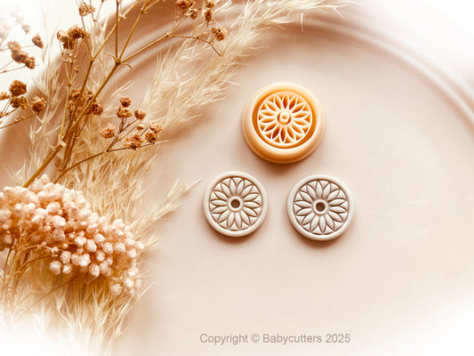 Circle Boho Pattern Cutter Shape - Polymer Clay Cutter Tools