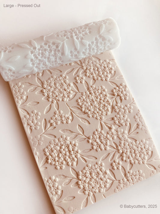 Hydrangea Bloom Flower Texture Roller