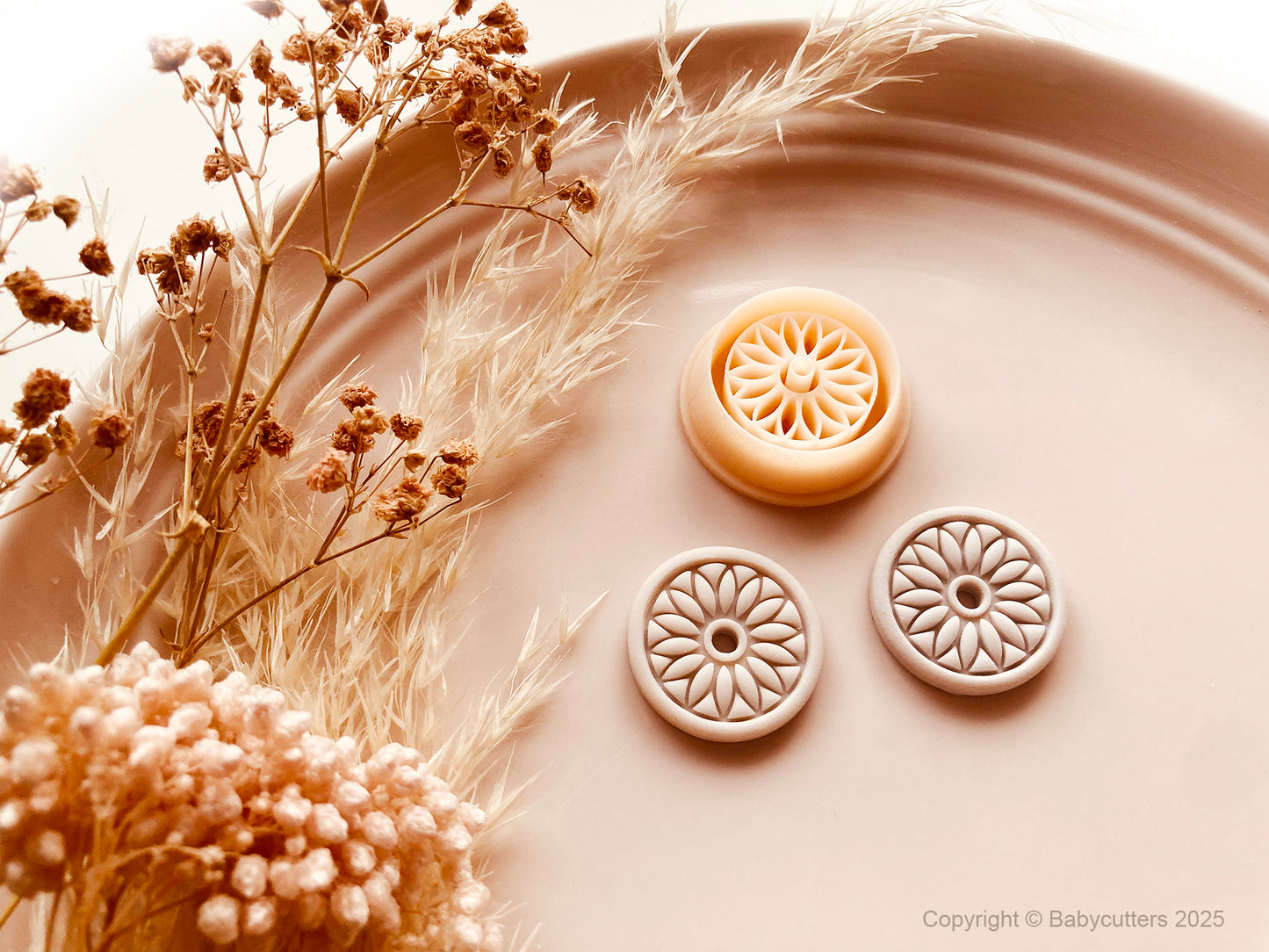 Circle Boho Pattern Cutter Shape - Polymer Clay Cutter Tools