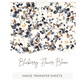 Blueberry Flower Bloom -  Image Transfer Paper