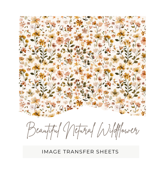 Botanical Neutral Wildflower  - Image Transfer Paper