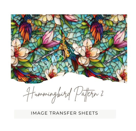 Hummingbird Pattern 2 - Image Transfer Paper
