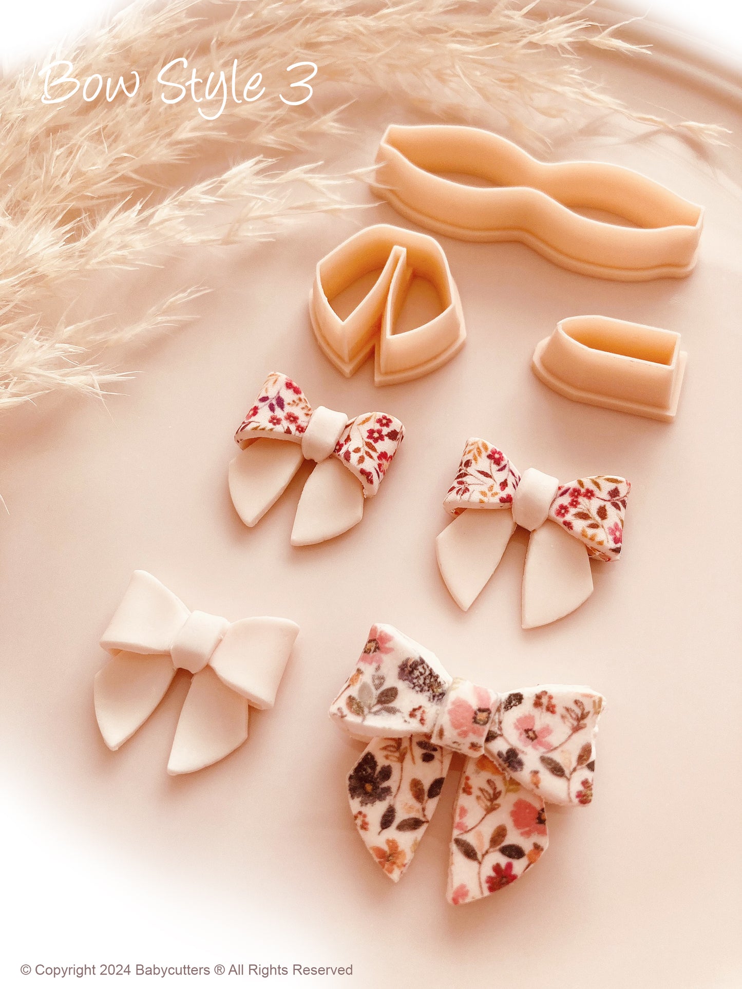 Bow & Ribbon Cutter - Choose Bow Style - Bow Dangle Polymer Clay Jewellery Cutter