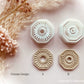 Boho Hexagon Fan Pattern Cutter Shape with Hole - Polymer Clay Cutter Tools