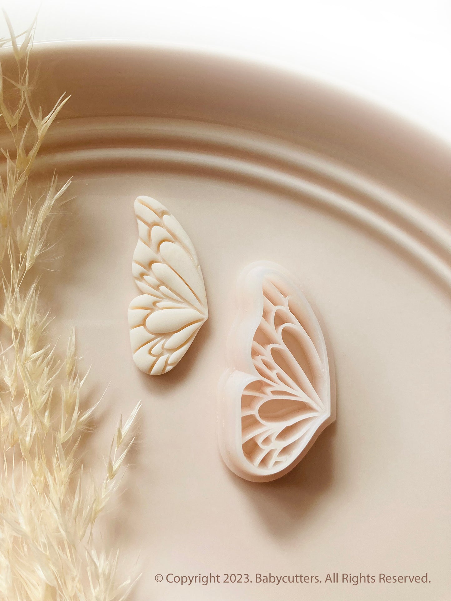 Half Butterfly Wing Animal Insect Bug Shape Polymer Clay Cutter
