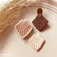 Macrame Cutter Design 2 - Embossed Shape Polymer Clay Jewellery Cutter - Approximate 35mm by Height