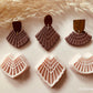 3 Macrame Cutter Design - Embossed Shape Polymer Clay Jewellery Cutter