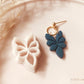 Elegant Leaf Dangle Embossed  - Polymer Clay Cutter