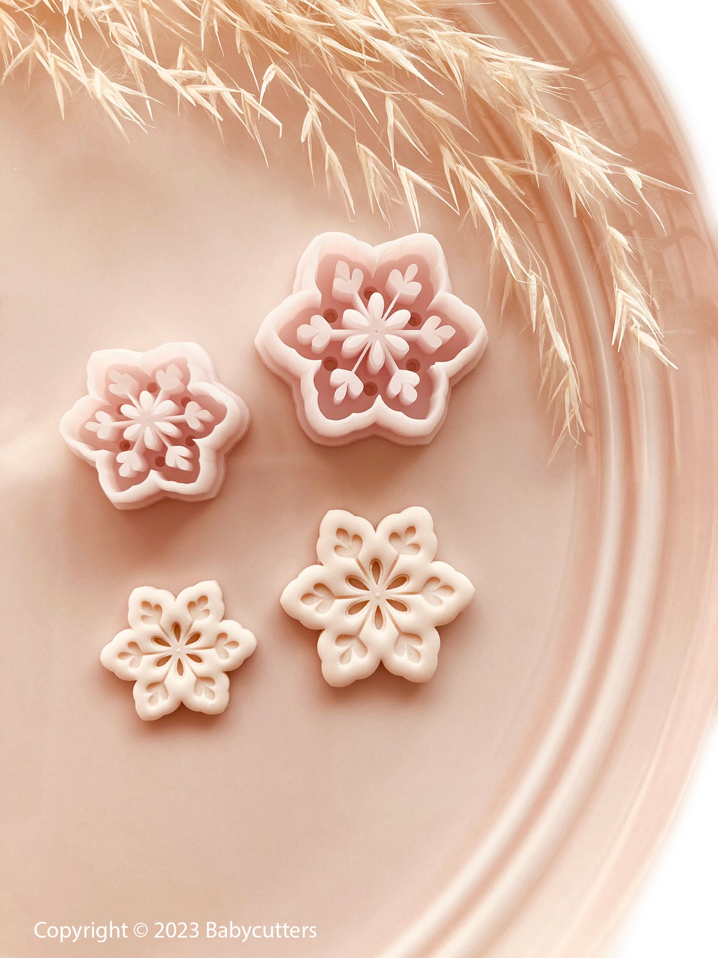 Snowflake Cutter v2 - Polymer Clay Cutter Tools