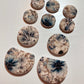 Blue Flowers White Background - Image Transfer Paper