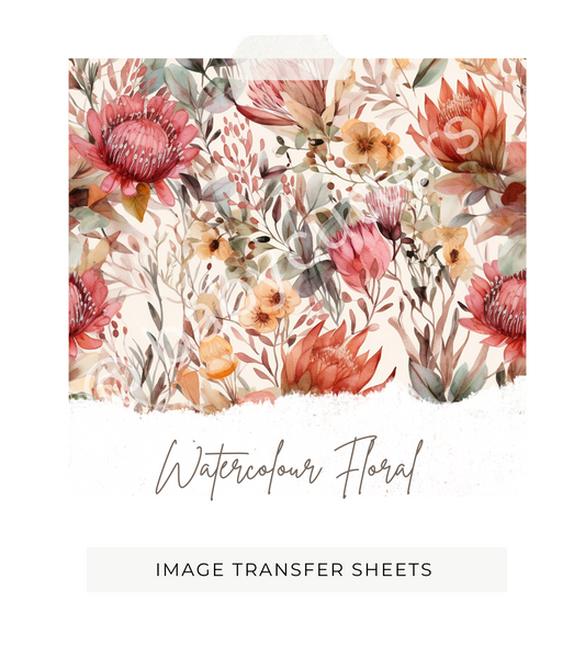 Watercolour Floral -  Image Transfer Paper