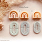Round Arch Boho Pattern Cutter Shape Choose Design V2 - Polymer Clay Cutter Tools