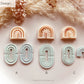 Round Arch Boho Pattern Cutter Shape Choose Design - Polymer Clay Cutter Tools