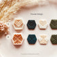 Basic Hexagon Zig Zag Shape Pattern Cutter Shape - Polymer Clay Cutter Tools