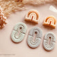 Round Arch Boho Pattern Cutter Shape Choose Design V2 - Polymer Clay Cutter Tools