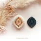 Boho Style with Fan Clay Cutter  - 30mm By Height  - Polymer Clay Cutter Tools
