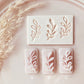 Branch Leaf Stamps v2 - Micro Cutter Polymer Clay Cutter - Polymer Clay Tools - 30mm