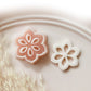Abstract Flower with Hole Flower Shape Polymer Clay Cutter