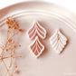 Leaf Dangle Embossed Autumn Leaf Shape  - Polymer Clay Cutter - Polymer Clay Tools - 35mm by Height