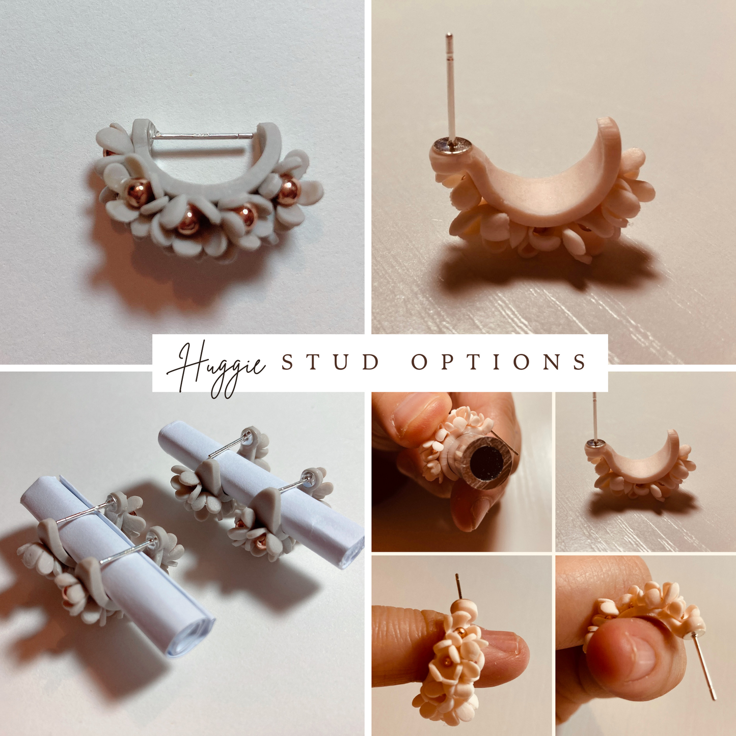Flower Hoops Huggie Earring Cutter Set - Polymer Clay Jewellery Cutter