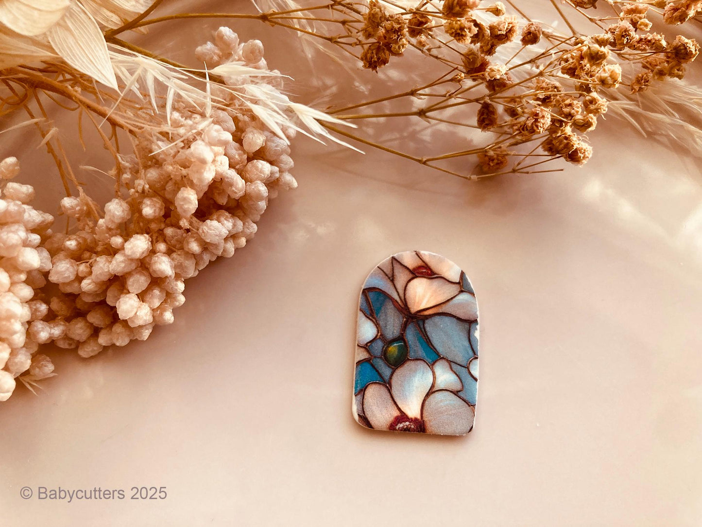 Stained Glass Floral Pattern 7 - Image Transfer Paper