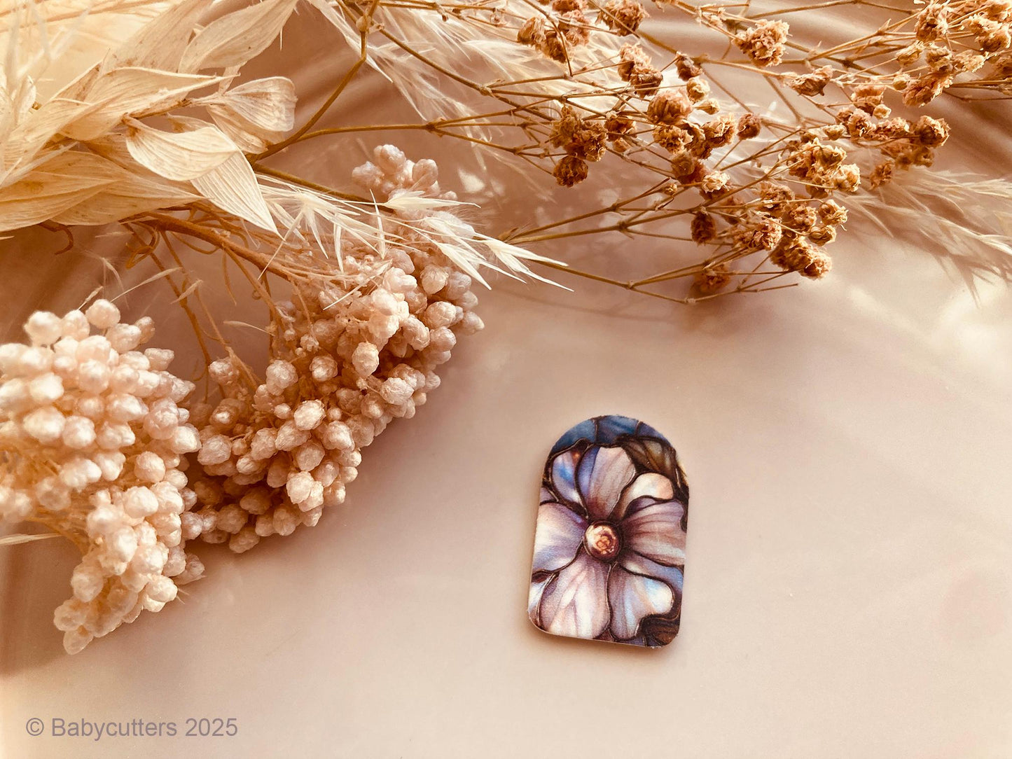 Stained Glass Floral Pattern 4 - Image Transfer Paper