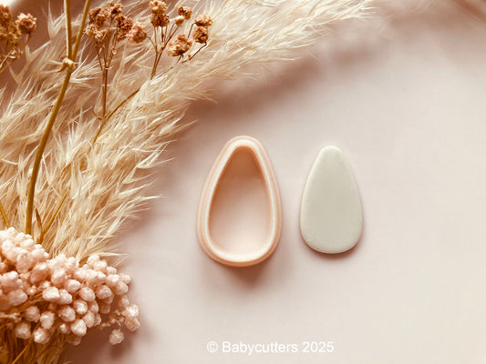 Basic Abstract Teardrop Shape Polymer Clay Cutter - Polymer Clay Tools