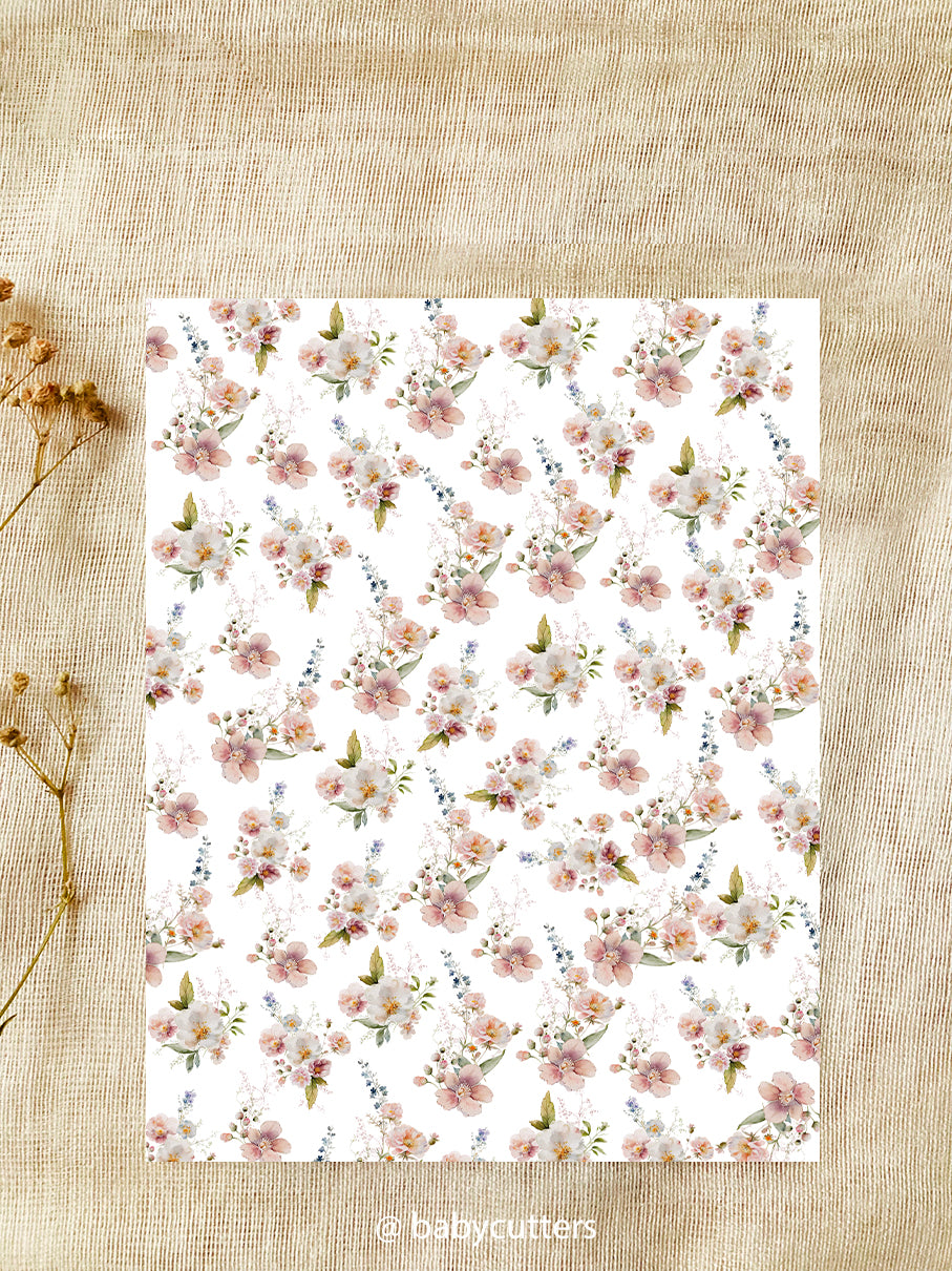 Lovely Flower Bloom - Image Transfer Paper