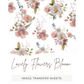 Lovely Flower Bloom - Image Transfer Paper