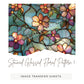Stained Glass Floral Pattern 1 - Image Transfer Paper